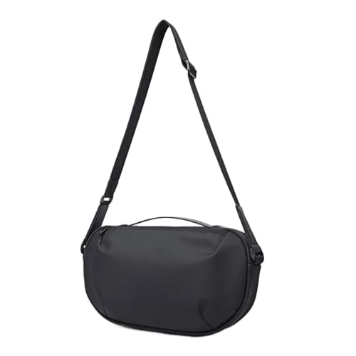 Herren-Schultertaschen Herren Wasserdichte Umhängetasche Oxford Große Kapazität Multifunktions Anti-Diebstahl Sling Schulter Messenger Brusttasche Pack(Black) von CGUOHU