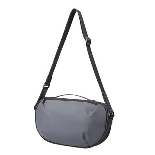 Herren-Schultertaschen Herren Wasserdichte Umhängetasche Oxford Große Kapazität Multifunktions Anti-Diebstahl Sling Schulter Messenger Brusttasche Pack(Gray) von CGUOHU