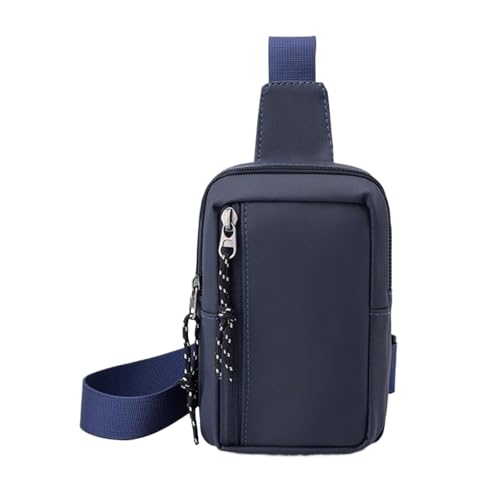 Herren-Schultertaschen Männer Brust Tasche Sport Schulter Körper Oxford Mann Seite Sling Umhängetasche for Männliche Casual Handtasche Reise Telefon Taschen(Dark Blue 2) von CGUOHU