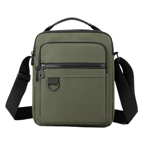 Herren-Schultertaschen Messenger Sling Taschen for Männer Casual Oxford Kleine Zipper Umhängetasche Einfache Mini Handy Tasche Männliche Seite Schulter tasche(Green) von CGUOHU