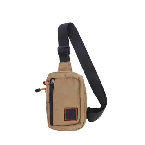 Herren-Schultertaschen Messenger Sling Taschen for Männer Casual Oxford Kleine Zipper Umhängetasche Einfache Mini Telefon Tasche Männliche Seite Schulter(Khaki) von CGUOHU