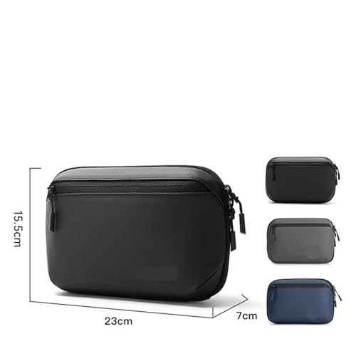 Kabel Organizer Tasche Reise-Elektronik-Organizer, tragbares Kabeletui, technische Aufbewahrungstasche, extra groß, 3 Schichten, universelles Tragekabel(Black) von CGUOHU