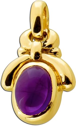CH.ABRAMOWICZ Amethyst Anhänger Gold 333 8K lila Edelstein 1.8ct Antikschmuck von CH.ABRAMOWICZ