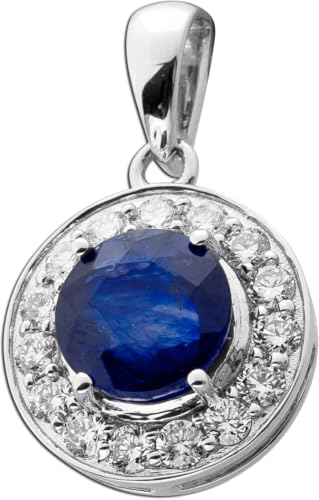 CH.ABRAMOWICZ Saphir Anhänger Weißgold 585 14K blauer Edelstein Lab Grown Diamanten 0.38ct CH.ABRAMOWICZ Saphir Anhänger Weißgold 585 14K blauer Edelstein Lab Grown Diamanten 0.38ct von CH.ABRAMOWICZ