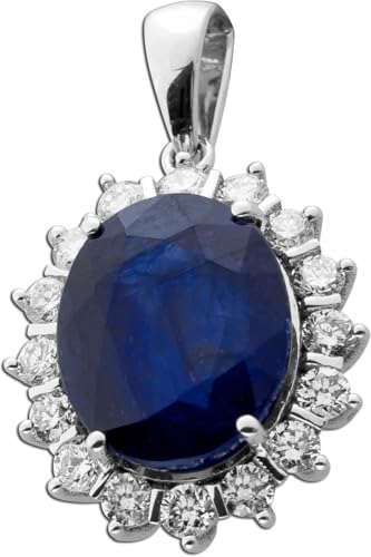 CH.ABRAMOWICZ Saphir Anhänger Weißgold 585 14K blauer Edelstein Lab Grown Diamanten CH.ABRAMOWICZ Saphir Anhänger Weißgold 585 14K blauer Edelstein Lab Grown Diamanten von CH.ABRAMOWICZ
