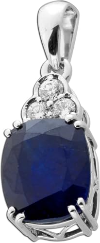 CH.ABRAMOWICZ Saphir Anhänger Weißgold 585 14K blauer Edelstein Lab Grown Diamanten CH.ABRAMOWICZ Saphir Anhänger Weißgold 585 14K blauer Edelstein Lab Grown Diamanten von CH.ABRAMOWICZ