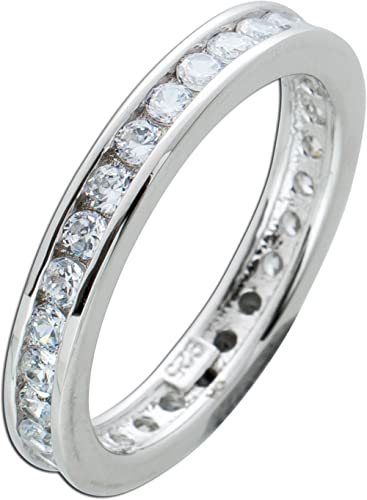 Ch.Abramowicz Memoire Damenring Silber 925 weiße Zirkonia 20 von CH.ABRAMOWICZ