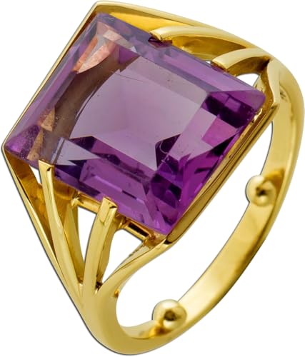 Ch.Abramowicz Amethyst Ring Gold 585 14 Karat lila Edelstein 16.5ct 20 von CH.ABRAMOWICZ