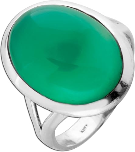 Ch.Abramowicz Aventurin Ring Silber 925 grüner Edelstein 10ct 18 von CH.ABRAMOWICZ