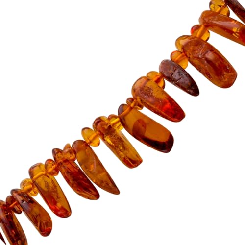 Ch.Abramowicz Bernstein Kette baltische Edelsteine cognac braun 560ct Antikschmuck 78 von CH.ABRAMOWICZ