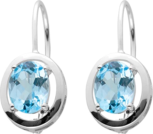 Ch.Abramowicz Blautopas Ohrhänger Silber 925 hellblaue Edelsteine von CH.ABRAMOWICZ
