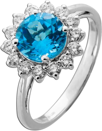 Ch.Abramowicz Blautopas Ring Weißgold 585 14K blauer Edelstein Lab Grown Diamanten 19 Ch.Abramowicz Blautopas Ring Weißgold 585 14K blauer Edelstein Lab Grown Diamanten 19 von CH.ABRAMOWICZ