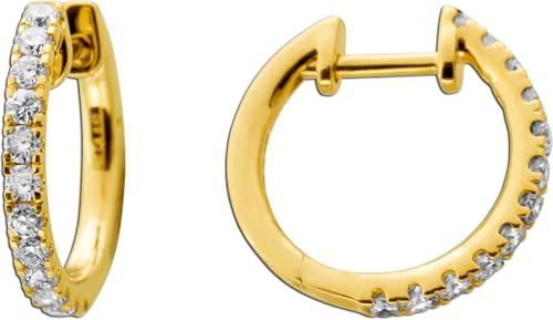 Ch.Abramowicz Brillant Creolen Hoops Gold 585 14K Brillanten 0.52ct von CH.ABRAMOWICZ