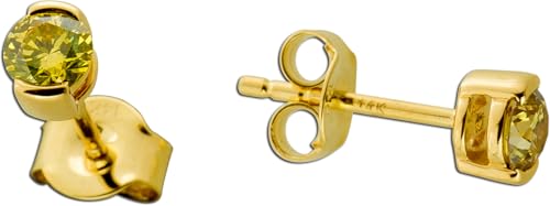 Ch.Abramowicz Brillant Ohrstecker Gold 585 14K gelbe Natur Diamanten 0.50ct Ch.Abramowicz Brillant Ohrstecker Gold 585 14K gelbe Natur Diamanten 0.50ct von CH.ABRAMOWICZ