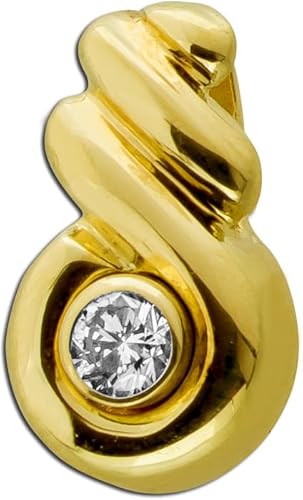 Ch.Abramowicz Brillant Solitär Anhänger Gold 585 14 Karat 0.10ct von CH.ABRAMOWICZ
