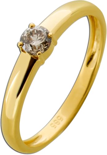 Ch.Abramowicz Brillant Solitärring Gold 585 14K Champagner Diamant 0.25ct 19 Ch.Abramowicz Brillant Solitärring Gold 585 14K Champagner Diamant 0.25ct 19 von CH.ABRAMOWICZ