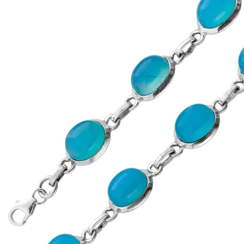 Ch.Abramowicz Chalzedon Armband Silber 925 blaue Edelsteine 27.5ct 20 Ch.Abramowicz Chalzedon Armband Silber 925 blaue Edelsteine 27.5ct 20 von CH.ABRAMOWICZ