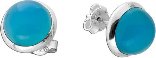 Ch.Abramowicz Chalzedon Ohrstecker Silber 925 blaue Edelsteine 7.5ct von CH.ABRAMOWICZ