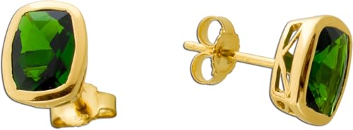 Ch.Abramowicz Chromdiopsid Ohrstecker Gold 585 14K grüne Edelsteine 3.20ct von CH.ABRAMOWICZ