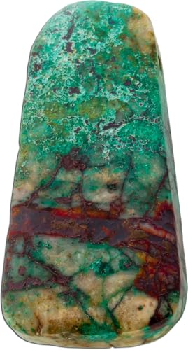 Ch.Abramowicz Chrysocoll Anhänger grün beige rostbrauner Edelstein 203.95ct von CH.ABRAMOWICZ