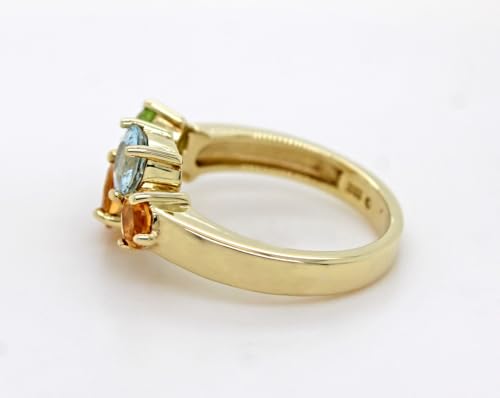 Ch.Abramowicz Citrin Ring Gold 333 8K grüner Peridot blaue Aquamarin Edelsteine 17 Ch.Abramowicz Citrin Ring Gold 333 8K grüner Peridot blaue Aquamarin Edelsteine 17 von CH.ABRAMOWICZ