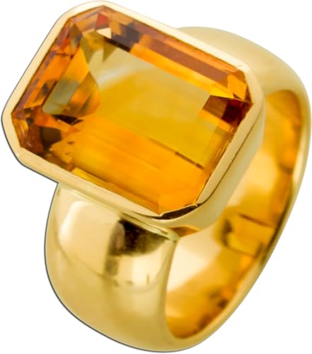 Ch.Abramowicz Citrin Ring Gold 750 18 Karat gelber Citrin 12ct massiv 18 Ch.Abramowicz Citrin Ring Gold 750 18 Karat gelber Citrin 12ct massiv 18 von CH.ABRAMOWICZ