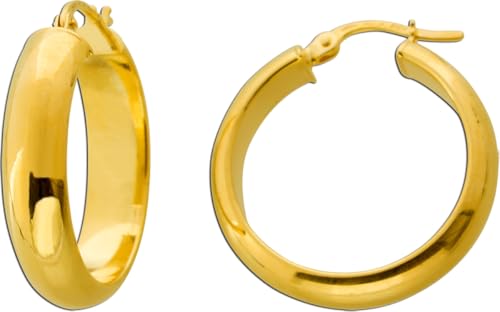 Ch.Abramowicz Creolen 25mm Gelbgold 750 18 Karat Klappscharnier von CH.ABRAMOWICZ