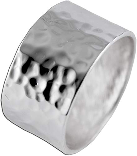 Ch.Abramowicz Damenring Sterling Silber 925 Hammerschlag Optik 19 von CH.ABRAMOWICZ