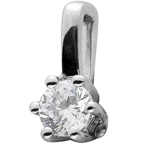 Ch.Abramowicz Diamant Anhänger Weißgold 585 14K Solitär Brillant 0.10ct von CH.ABRAMOWICZ