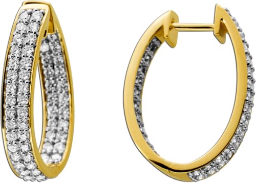Ch.Abramowicz Diamant Creolen 1.5ct Gold 585 14K Labor Diamanten von CH.ABRAMOWICZ