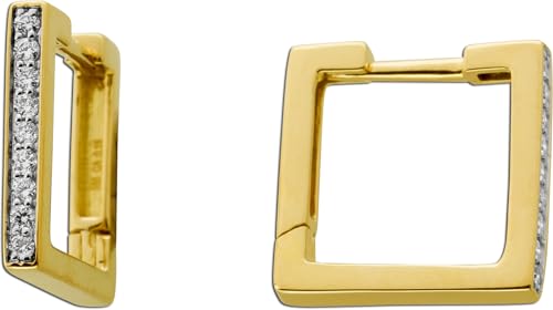 Ch.Abramowicz Diamant Creolen Gelbgold 585 14K 18 Brillanten 0.15ct TW Ch.Abramowicz Diamant Creolen Gelbgold 585 14K 18 Brillanten 0.15ct TW von CH.ABRAMOWICZ
