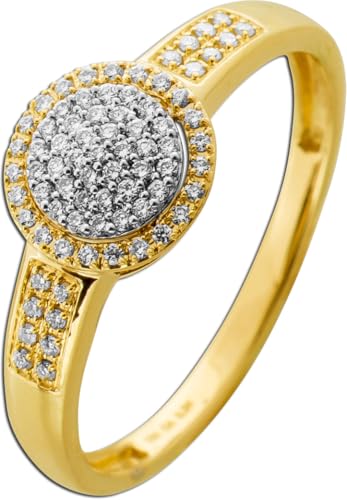 Ch.Abramowicz Diamant Ring Gold 585 14K Natur Diamanten 0.24ct 20 von CH.ABRAMOWICZ