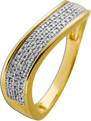 Ch.Abramowicz Diamant Ring Gold 585 Natur Diamanten 0.17ct 19 von CH.ABRAMOWICZ