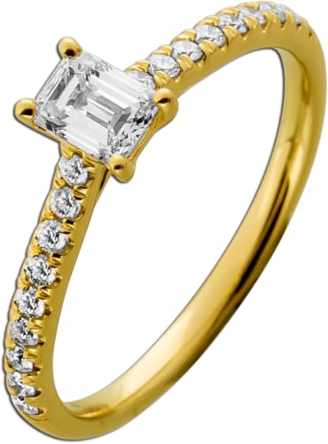 Ch.Abramowicz Diamantring 0.75ct Gold 585 14 Solitaer Karat Lab Grown Brillanten Hallo IGI 19 Ch.Abramowicz Diamantring 0.75ct Gold 585 14 Solitaer Karat Lab Grown Brillanten Hallo IGI 19 von CH.ABRAMOWICZ