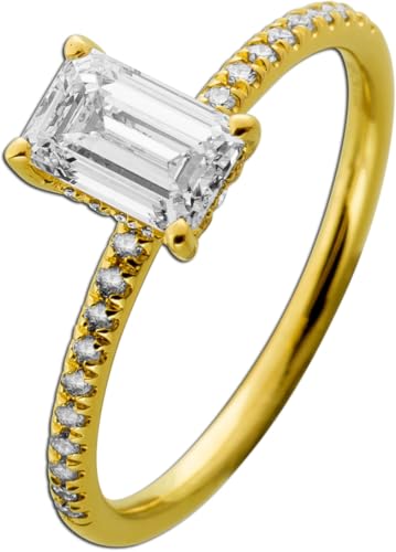 Ch.Abramowicz Diamantring Solitaer 1.8ct Gold 585 14K Lab Grown Emerald Cut 20 Ch.Abramowicz Diamantring Solitaer 1.8ct Gold 585 14K Lab Grown Emerald Cut 20 von CH.ABRAMOWICZ
