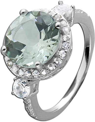 Ch.Abramowicz Topas Ring Silber 925 hellgrüner Amethyst Edelstein 19 von CH.ABRAMOWICZ