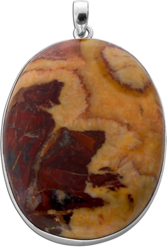 Ch.Abramowicz Jaspis Anhänger Silber 925 brauner Edelstein 135ct von CH.ABRAMOWICZ