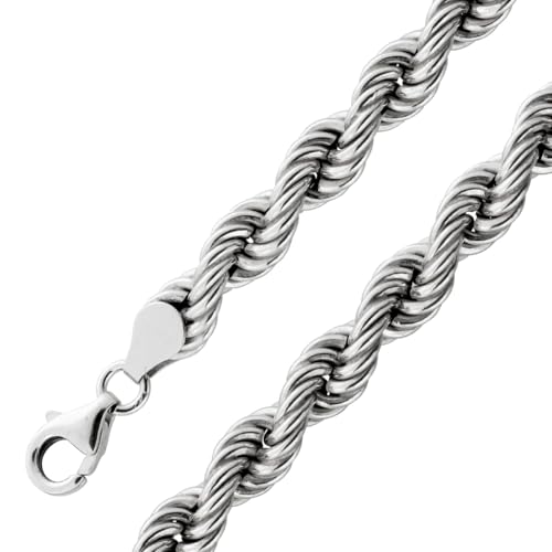 Ch.Abramowicz Kordelarmband 6.3mm Dookie Rope Sterling Silber 925 18 von CH.ABRAMOWICZ