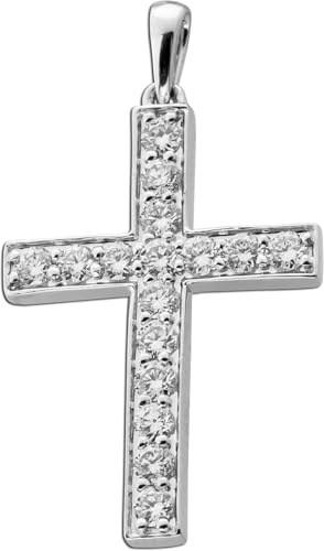Ch.Abramowicz Kreuz Anhänger Weißgold 585 14K Lab Grown Diamanten 0.47ct von CH.ABRAMOWICZ