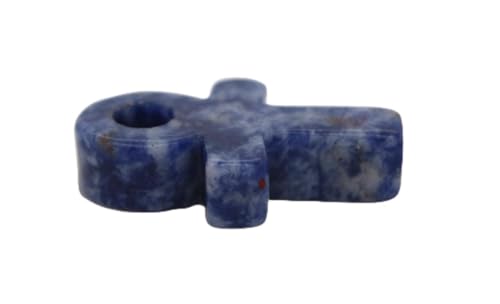 Ch.Abramowicz Kreuz des Lebens Saphir Anhänger dunkel Lila Edelstein Edelsteinanhänger Ankh Symbol von CH.ABRAMOWICZ