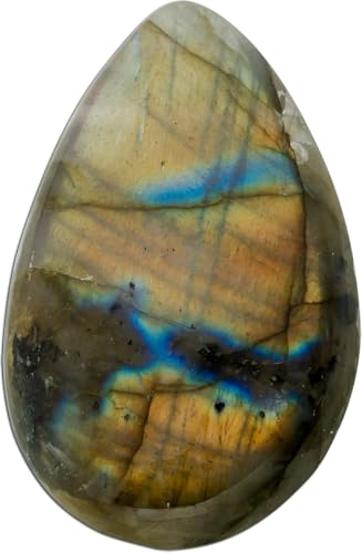 Ch.Abramowicz Labradorit Anhänger bronze blau gold grüner Edelstein 91.4ct von CH.ABRAMOWICZ