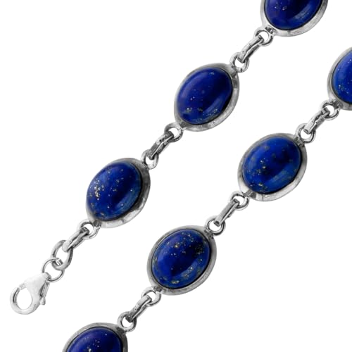 Ch.Abramowicz Lapislazuli Armband Silber 925 blaue Edelsteine 25ct 20 von CH.ABRAMOWICZ
