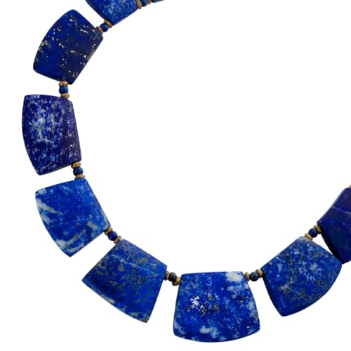 Ch.Abramowicz Lapislazuli Kette Silber vergoldet azurblaue Edelsteine Antikschmuck 50 Ch.Abramowicz Lapislazuli Kette Silber vergoldet azurblaue Edelsteine Antikschmuck 50 von CH.ABRAMOWICZ