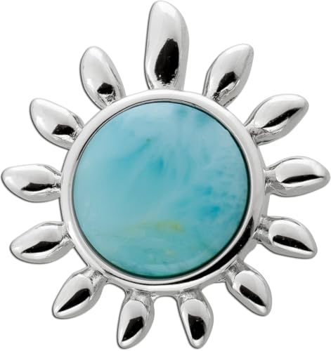 Ch.Abramowicz Larimar Anhänger Sonne Silber 925 hellblauer Edelstein 3.0ct. von CH.ABRAMOWICZ