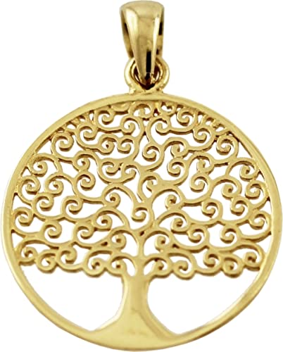 Ch.Abramowicz Lebensbaum Anhänger Gelbgold 333 8 Karat Baum des Lebens von CH.ABRAMOWICZ
