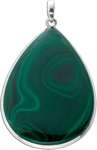 Ch.Abramowicz Malachit Anhänger Silber 925 grüner Edelstein 130ct von CH.ABRAMOWICZ