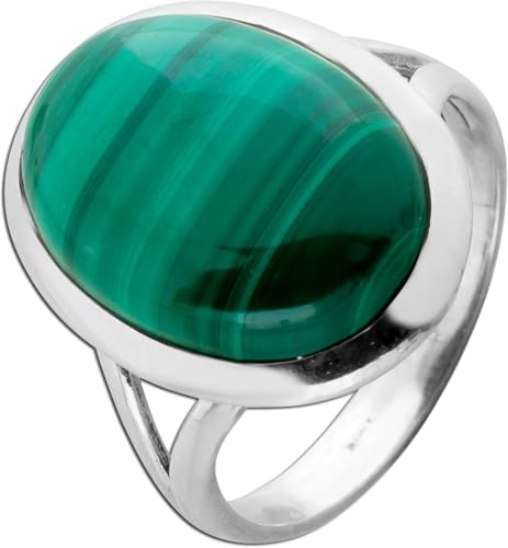 Ch.Abramowicz Malachit Ring Silber 925 grüner Edelstein 15ct 18 von CH.ABRAMOWICZ