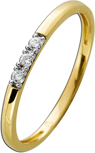 Ch.Abramowicz Memoire Alliance Brillant Ring Gelbgold 585 14K Diamanten 0.05ct W SI 19 von CH.ABRAMOWICZ