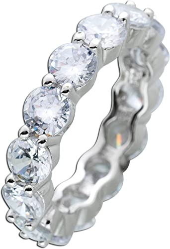 Ch.Abramowicz Memoire Alliance Ring Silber 925 weiße Zirkonia Steine 17 von CH.ABRAMOWICZ