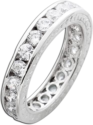 Ch.Abramowicz Memoire Alliance Ring Silber 925 weiße Zirkonia Steine 20 von CH.ABRAMOWICZ